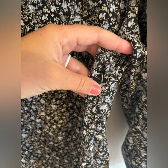 Free People Floral Puff Sleeve Mini Dress - Picture 7 of 10